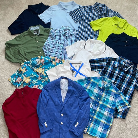 14 peace youth boys size 10-12 Button Down Shirt, Polos - Picture 1 of 16